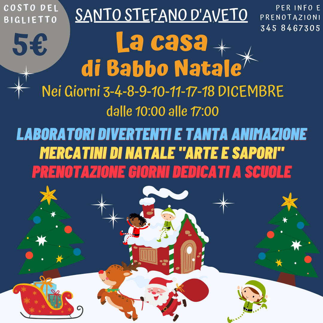 La casa di Babbo Natale a Santo Stefano d'Aveto
